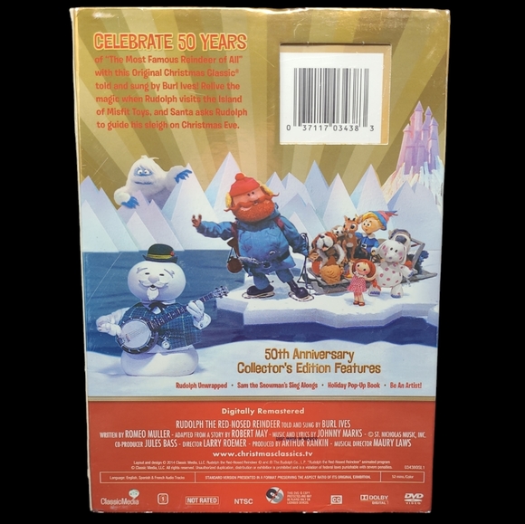 NEW SEALED DVD RUDOLPH THE RED-NOSED REINDEER 50th ANNIV COLLECTORS EDIT… - Picture 4 of 4